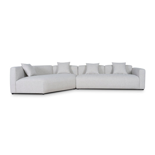 Right Arm Corner Sofa | Textured Beige | Myka Home