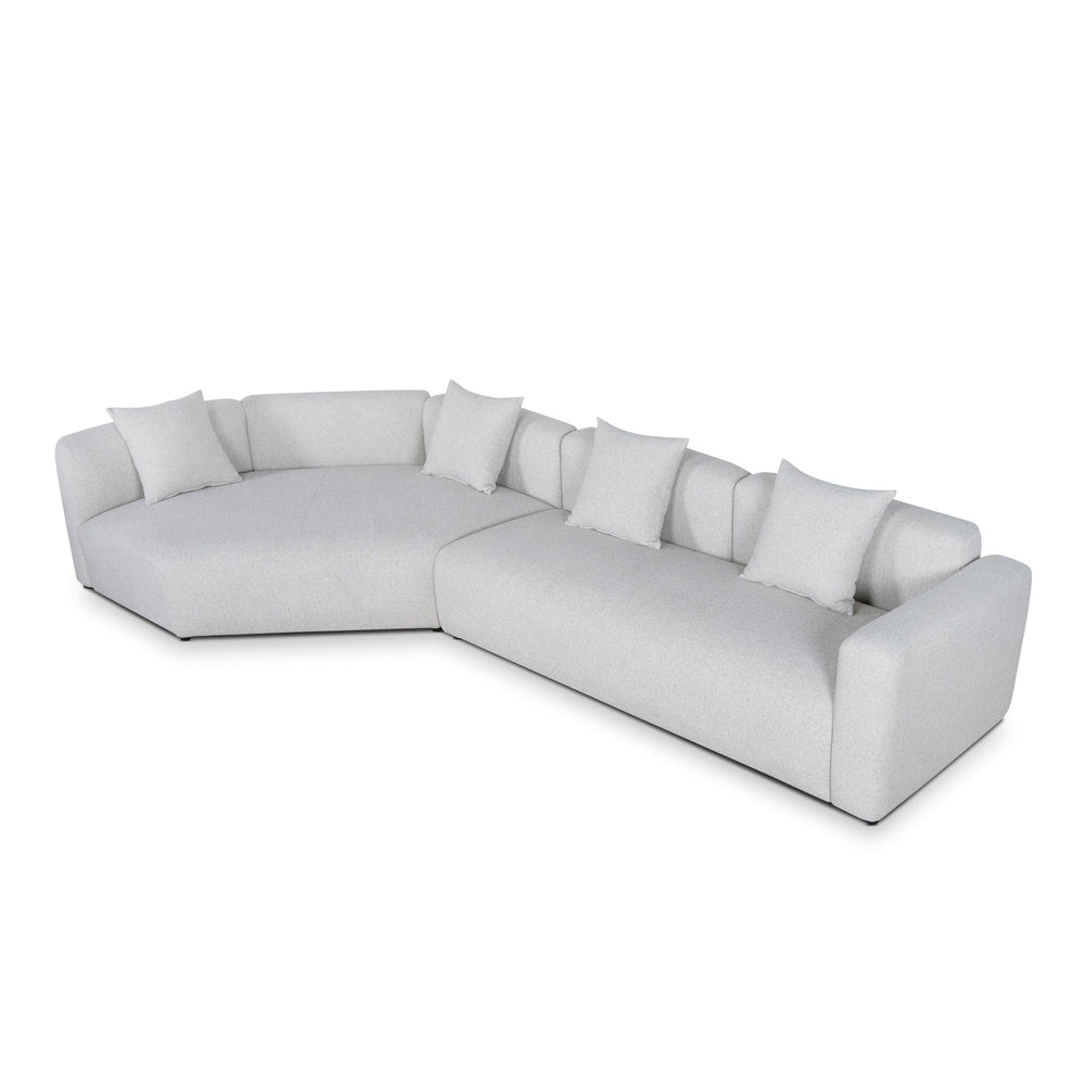 Right Arm Corner Sofa | Textured Beige | Myka Home - View 4