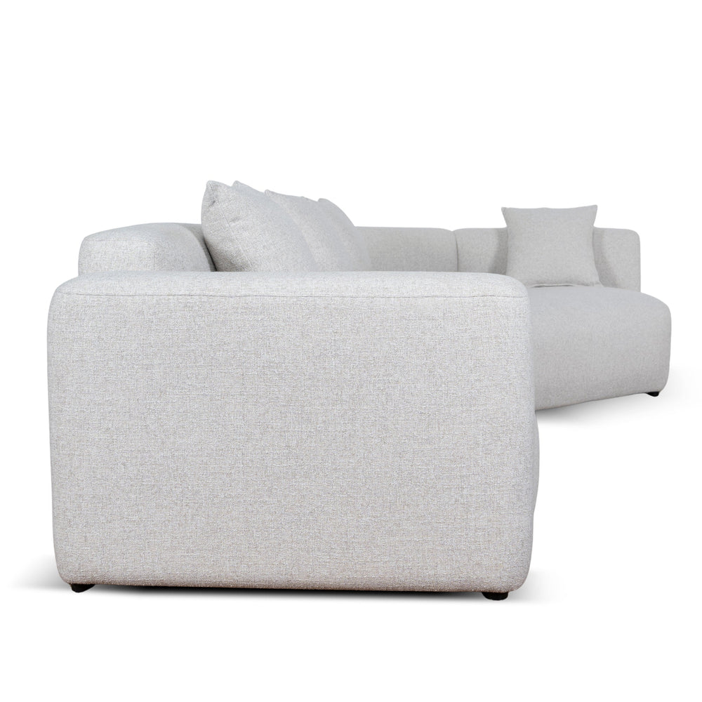Left Arm Corner Sofa | Textured Beige | Myka Home - View 5