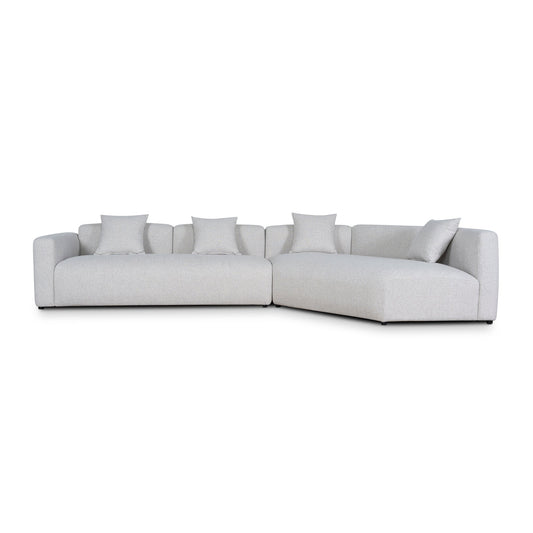 Left Arm Corner Sofa | Textured Beige | Myka Home