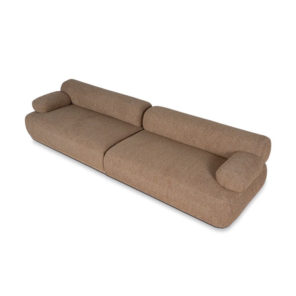 4 Seater Sofa | Almond Brown | Myka Home - View 3
