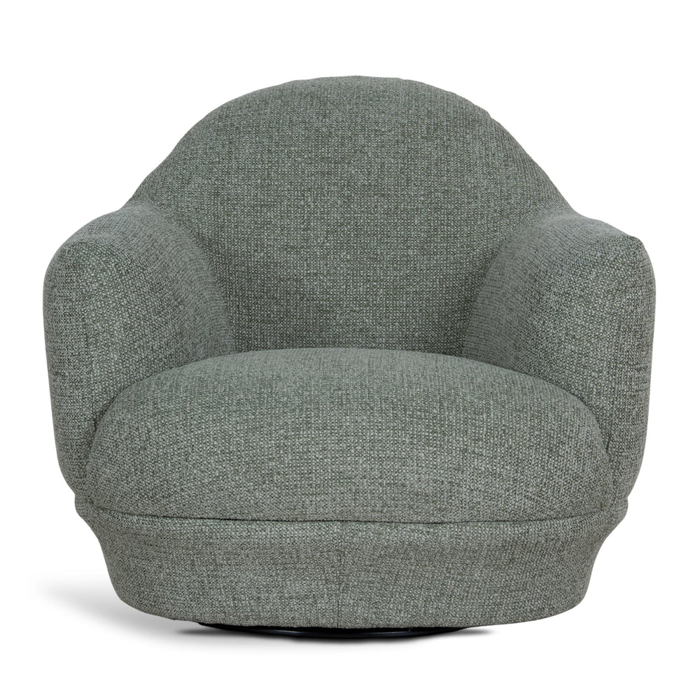 Swivel Armchair | Coral Light Green | Myka Home - View 2