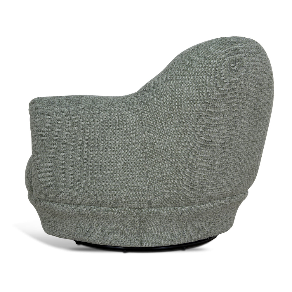 Swivel Armchair | Coral Light Green | Myka Home - View 4