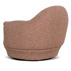 Swivel Armchair | Terracotta Brown | Myka Home