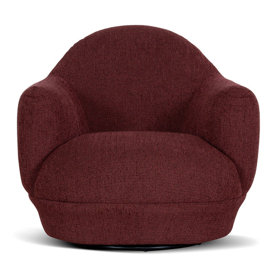 Swivel Armchair | Rustic Red | Myka Home