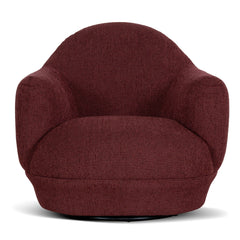Swivel Armchair | Rustic Red | Myka Home
