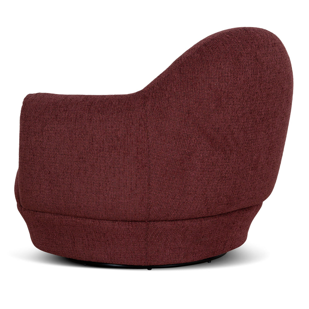 Swivel Armchair | Rustic Red | Myka Home - View 4