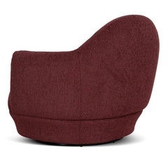 Swivel Armchair | Rustic Red | Myka Home