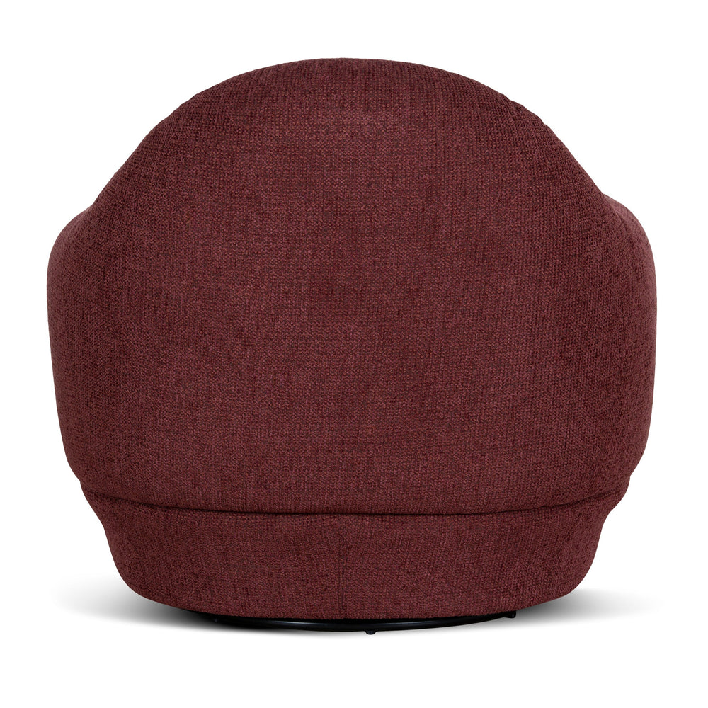 Swivel Armchair | Rustic Red | Myka Home - View 5