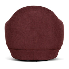 Swivel Armchair | Rustic Red | Myka Home