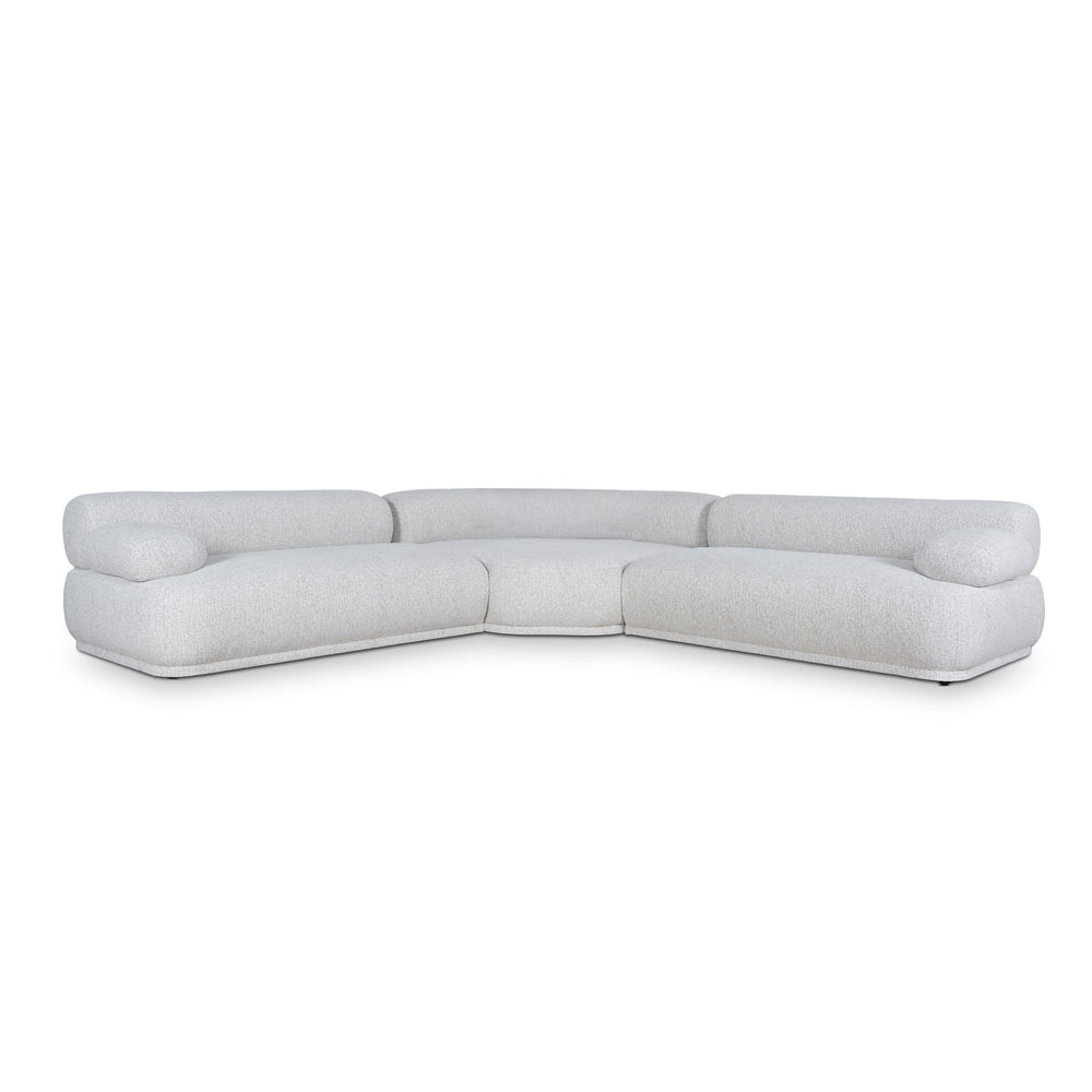 Modular Corner Sofa | Almond Beige | Myka Home - View 2
