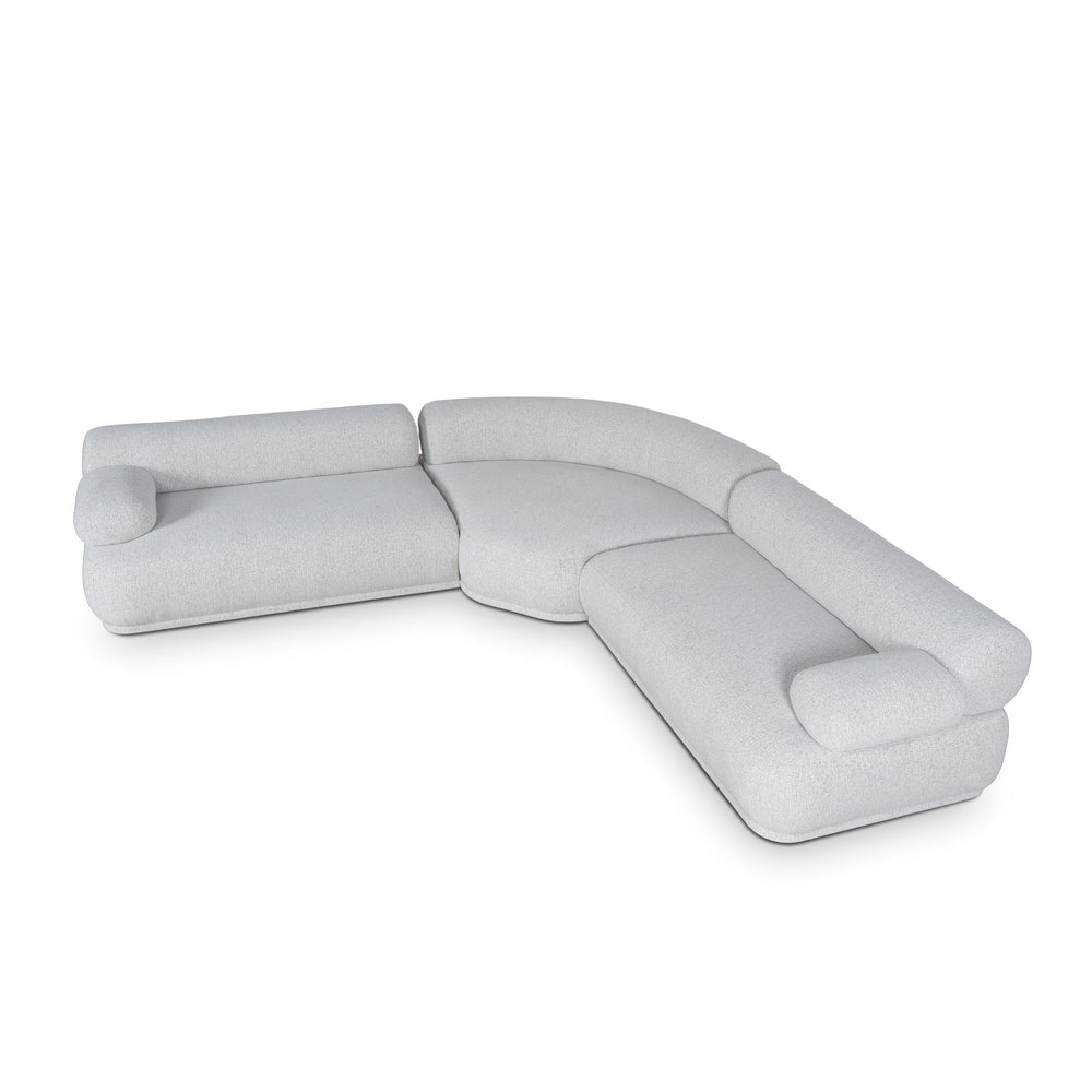 Modular Corner Sofa | Almond Beige | Myka Home - View 3