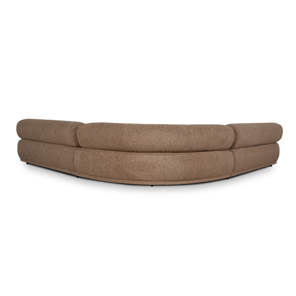 Modular Corner Sofa | Almond Brown | Myka Home - View 4