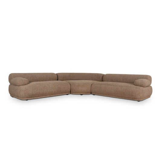 Modular Corner Sofa | Almond Brown | Myka Home