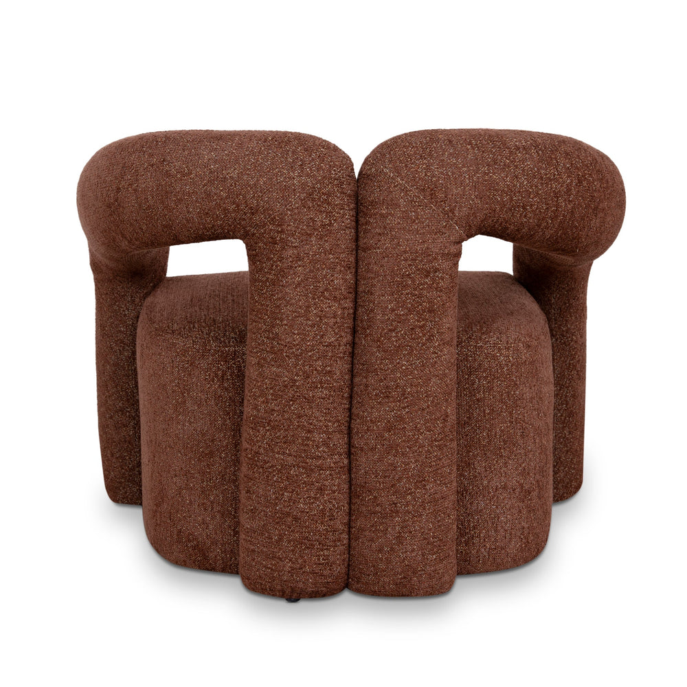 Fabric Armchair | Warm Brown | Myka Home - View 5