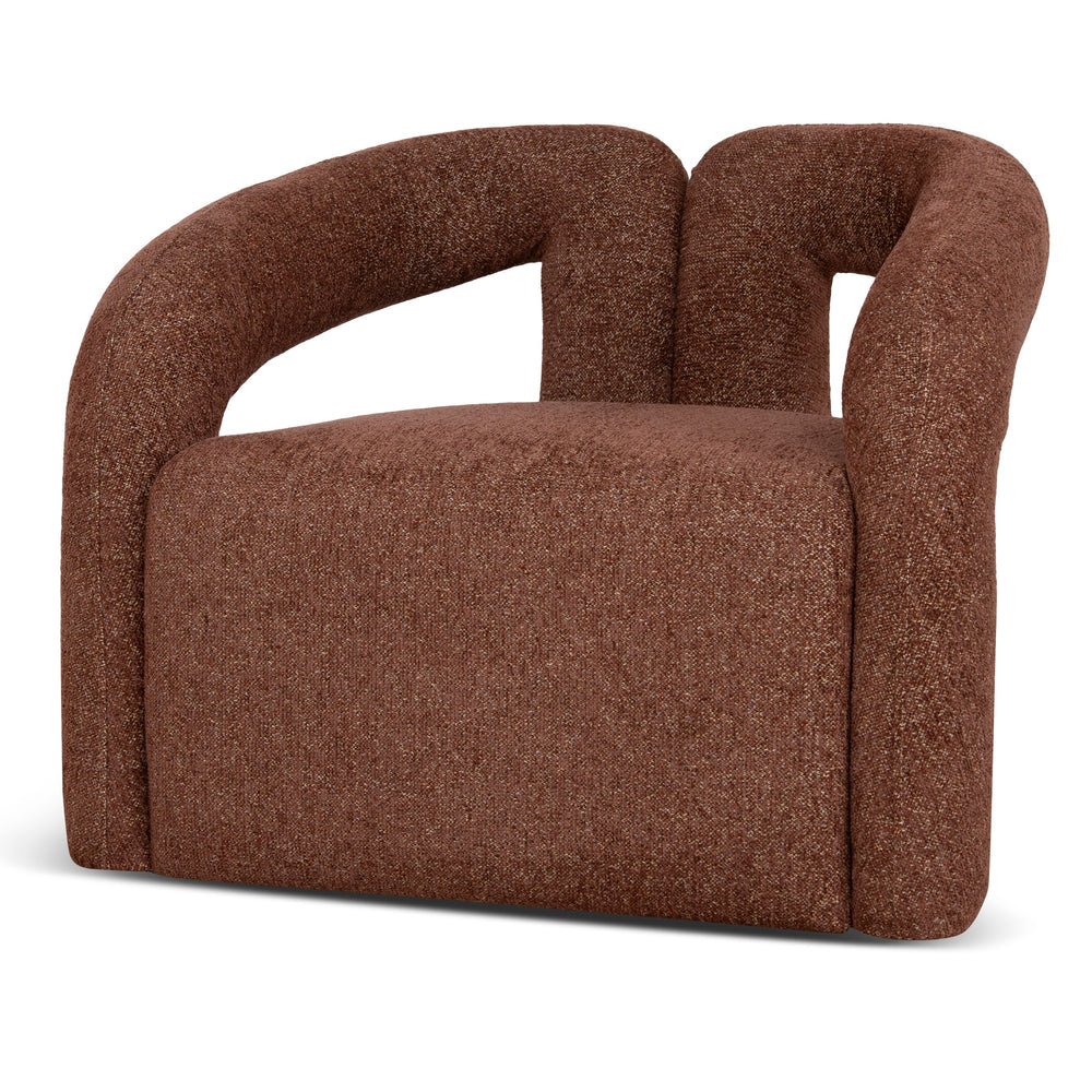 Fabric Armchair | Warm Brown | Myka Home