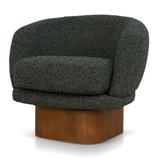 Fabric Swivel Armchair | Dusky Green | Myka Home