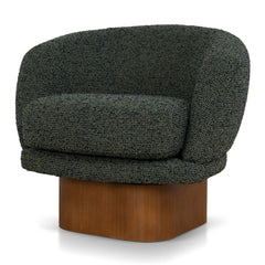 Fabric Swivel Armchair | Dusky Green | Myka Home