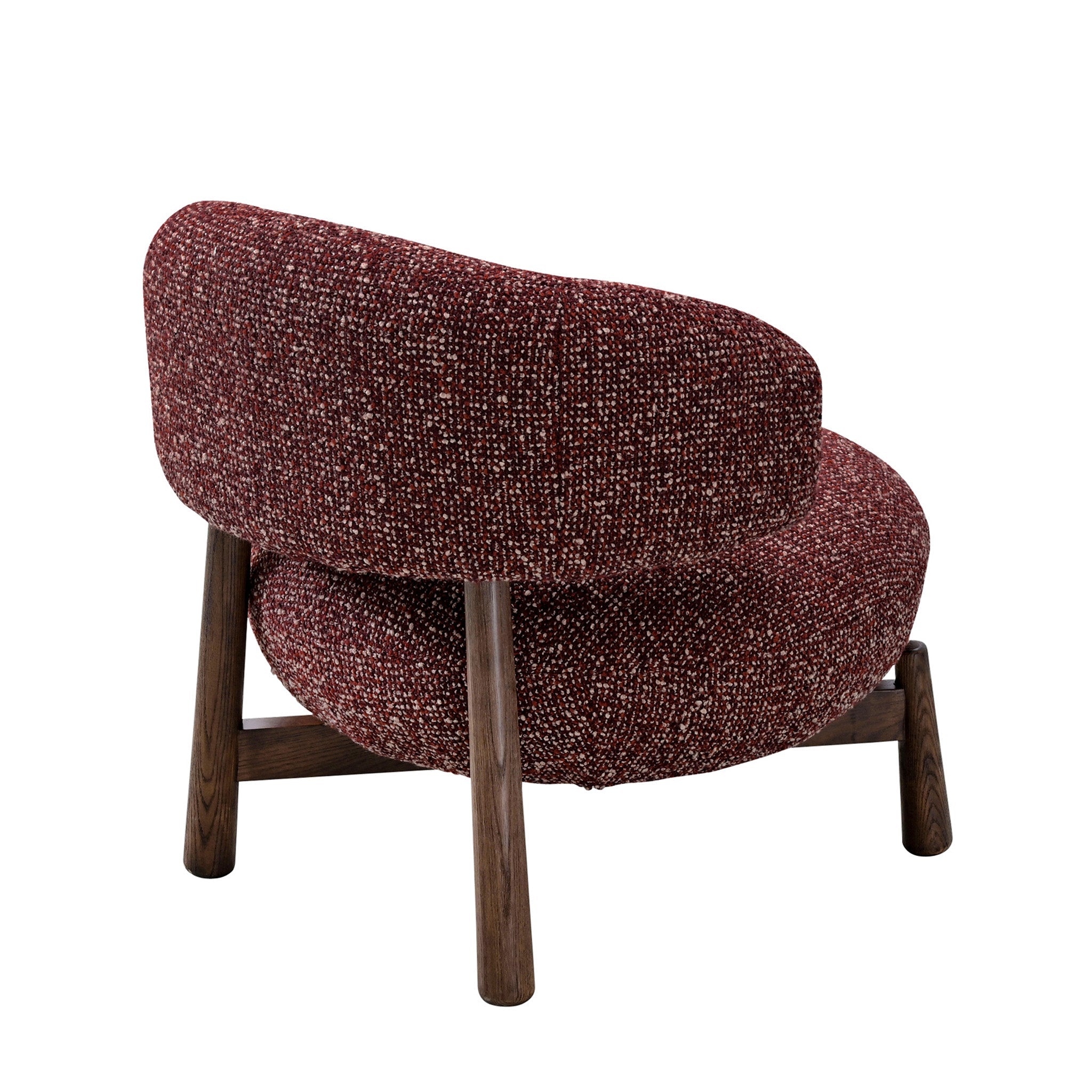 Fabric Lounge Chair | Autumn Red | Myka Home