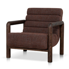 Fabric Lounge Chair | Moss Brown | Myka Home