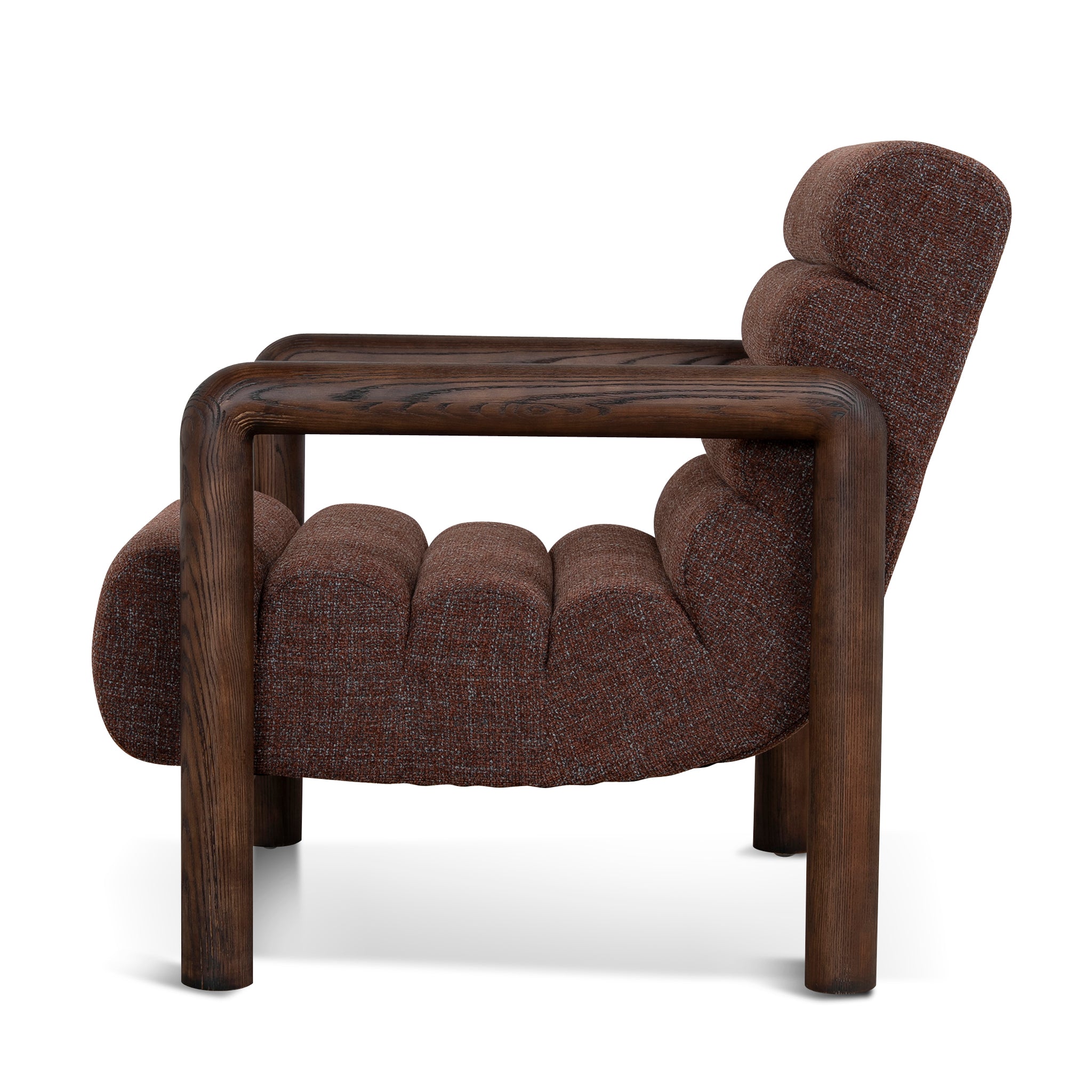 Fabric Lounge Chair | Moss Brown | Myka Home
