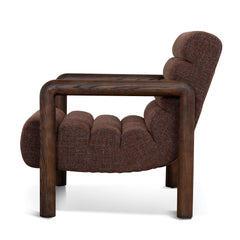 Fabric Lounge Chair | Moss Brown | Myka Home