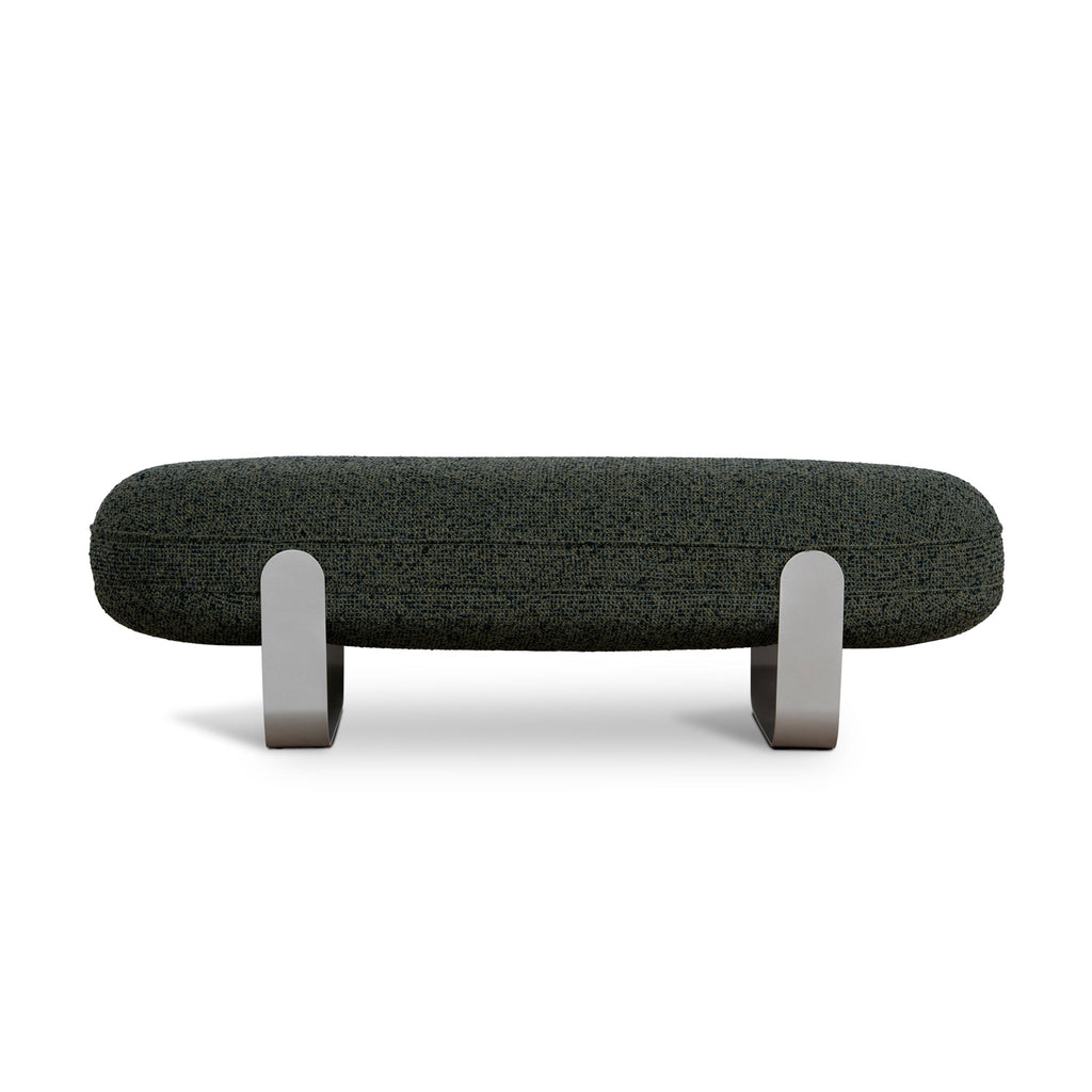 150cm Long Bench Seat | Duffle Green | Myka Home - View 2