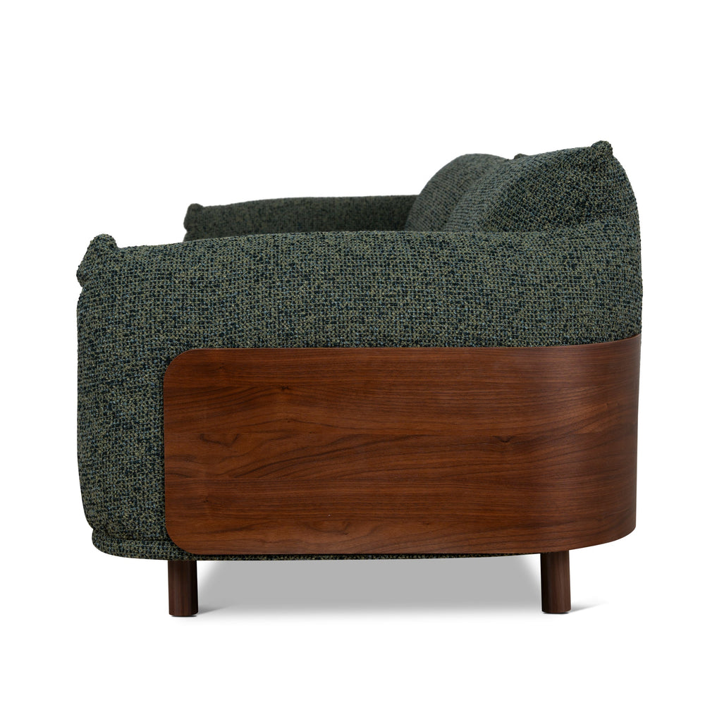 3 Seater Sofa | Duffle Green | Myka Home - View 3