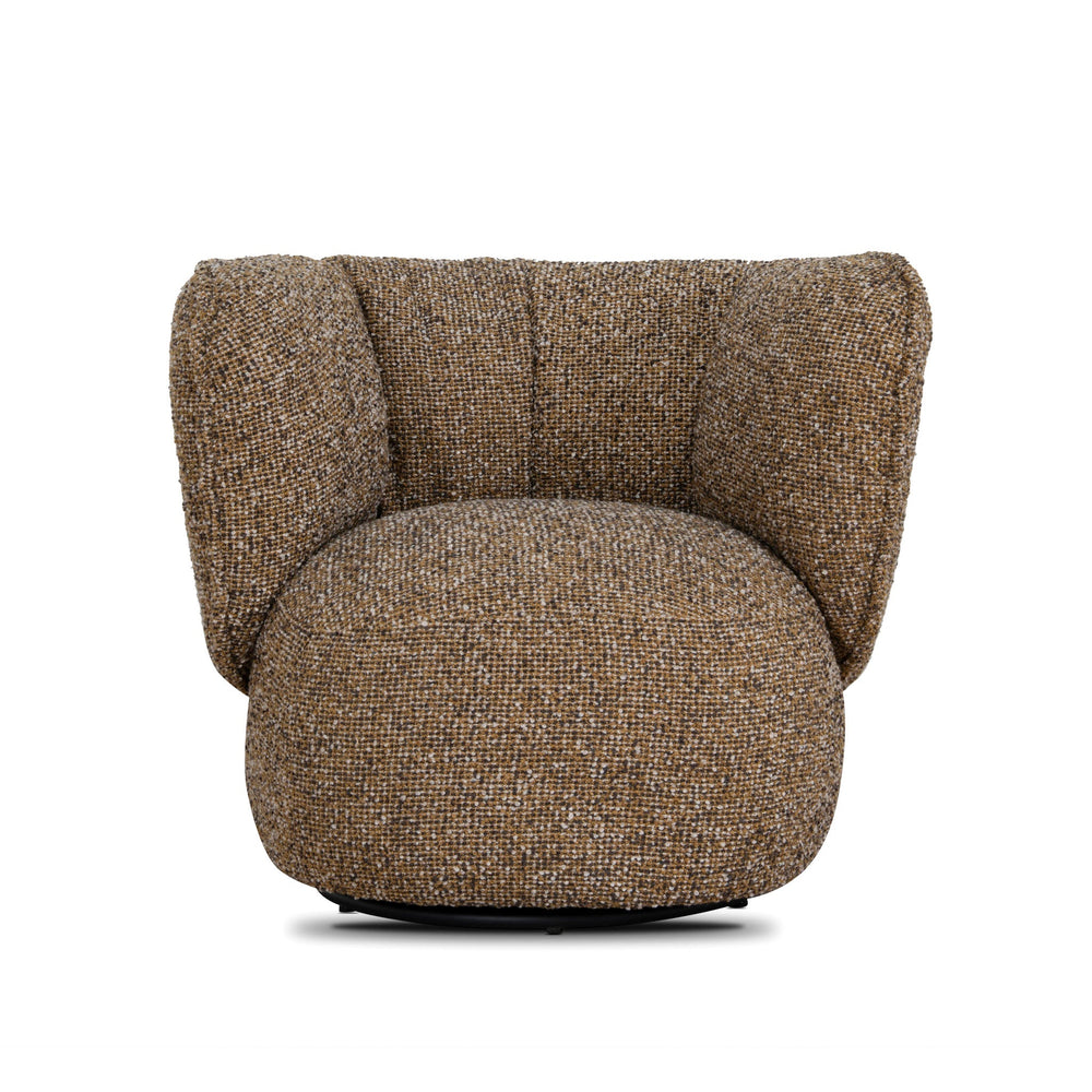 Swivel Armchair | Golden Mustard | Myka Home - View 2