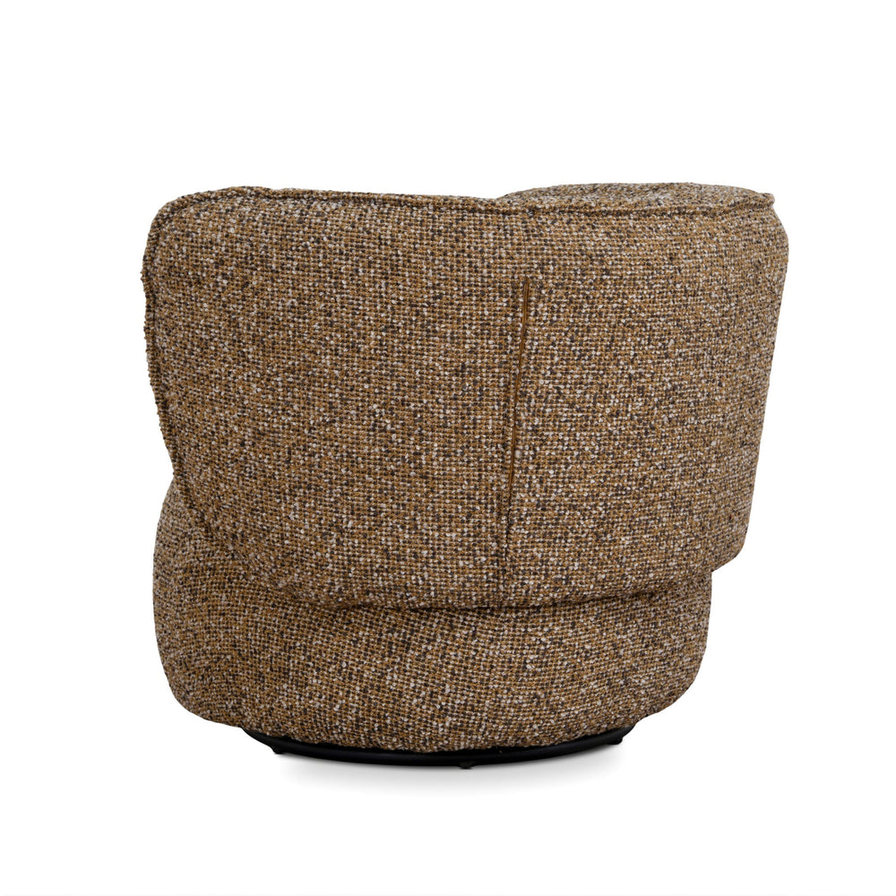 Swivel Armchair | Golden Mustard | Myka Home - View 4