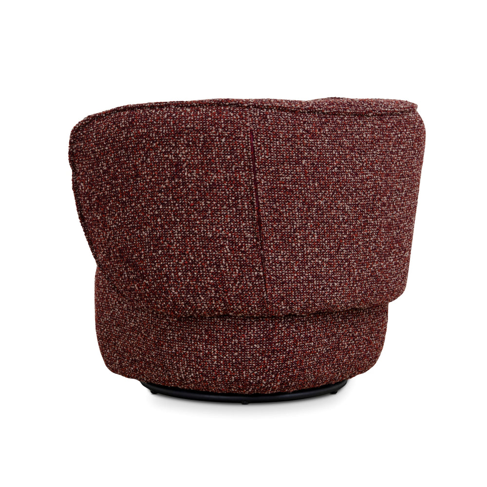 Swivel Armchair | Autumn Red | Myka Home - View 4