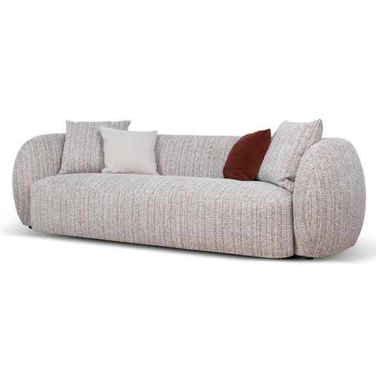 4 Seater Sofa | Plush Spec Brown | Myka Home