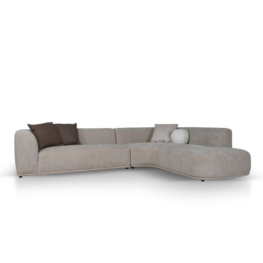 4 Seater Right Chaise Sofa | Lila Beige | Myka Home