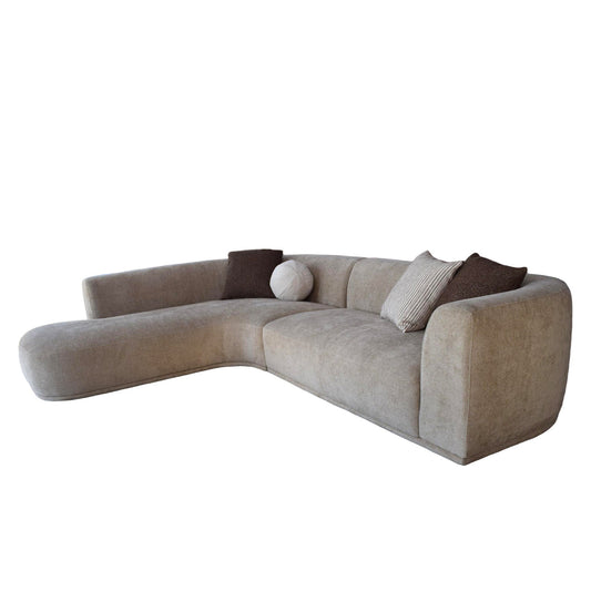 4 Seater Left Chaise Sofa | Lila Beige | Myka Home