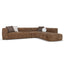 4 Seater Right Chaise Sofa | Lila Nutmeg | Myka Home