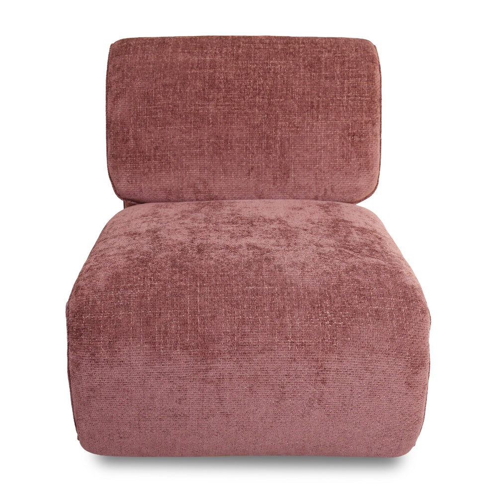 Lounge Chair | Lila Burgundy | Myka Home - View 2