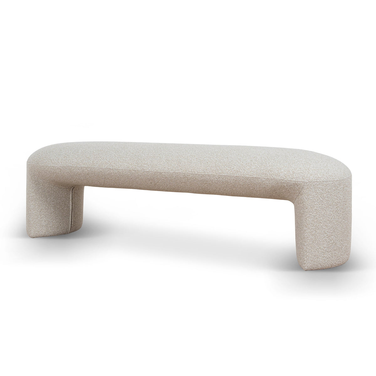 150cm Long Ottoman Bench | Cream Beige | Myka Home