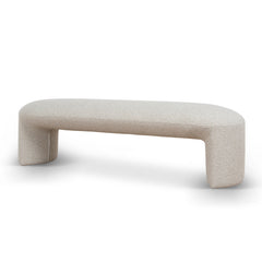 150cm Long Ottoman Bench | Cream Beige | Myka Home