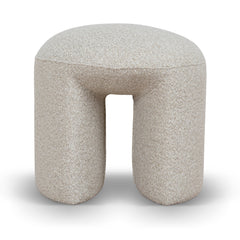 Round Ottoman | Cream Beige | Myka Home