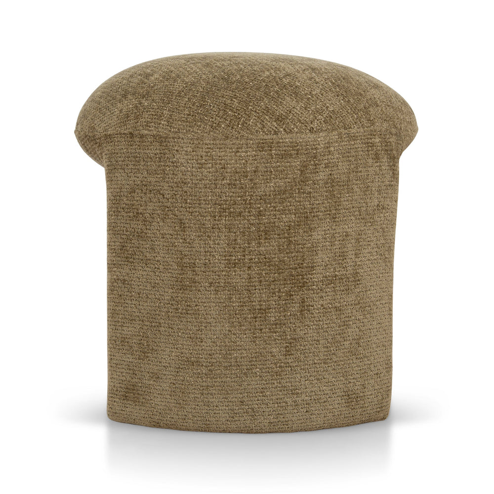 Round Ottoman | Lila Olive | Myka Home - View 3