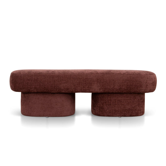 150cm Long Ottoman Bench | Lila Burgundy | Myka Home
