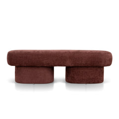 150cm Long Ottoman Bench | Lila Burgundy | Myka Home