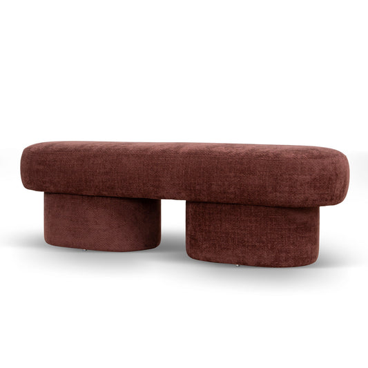 150cm Long Ottoman Bench | Lila Burgundy | Myka Home