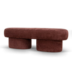 150cm Long Ottoman Bench | Lila Burgundy | Myka Home