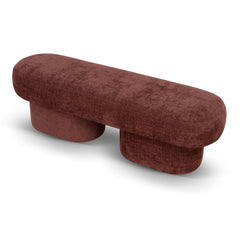 150cm Long Ottoman Bench | Lila Burgundy | Myka Home