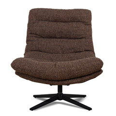 Black Lounge Chair | Verona Cinnamon Weave | Myka Home