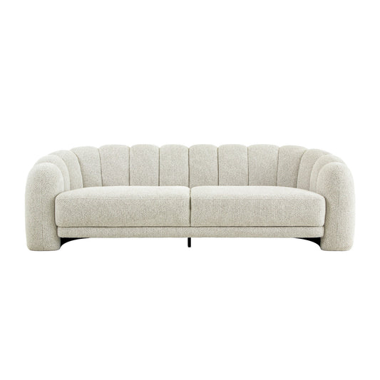 3 Seater Sofa | Woven Ivory | Myka Home