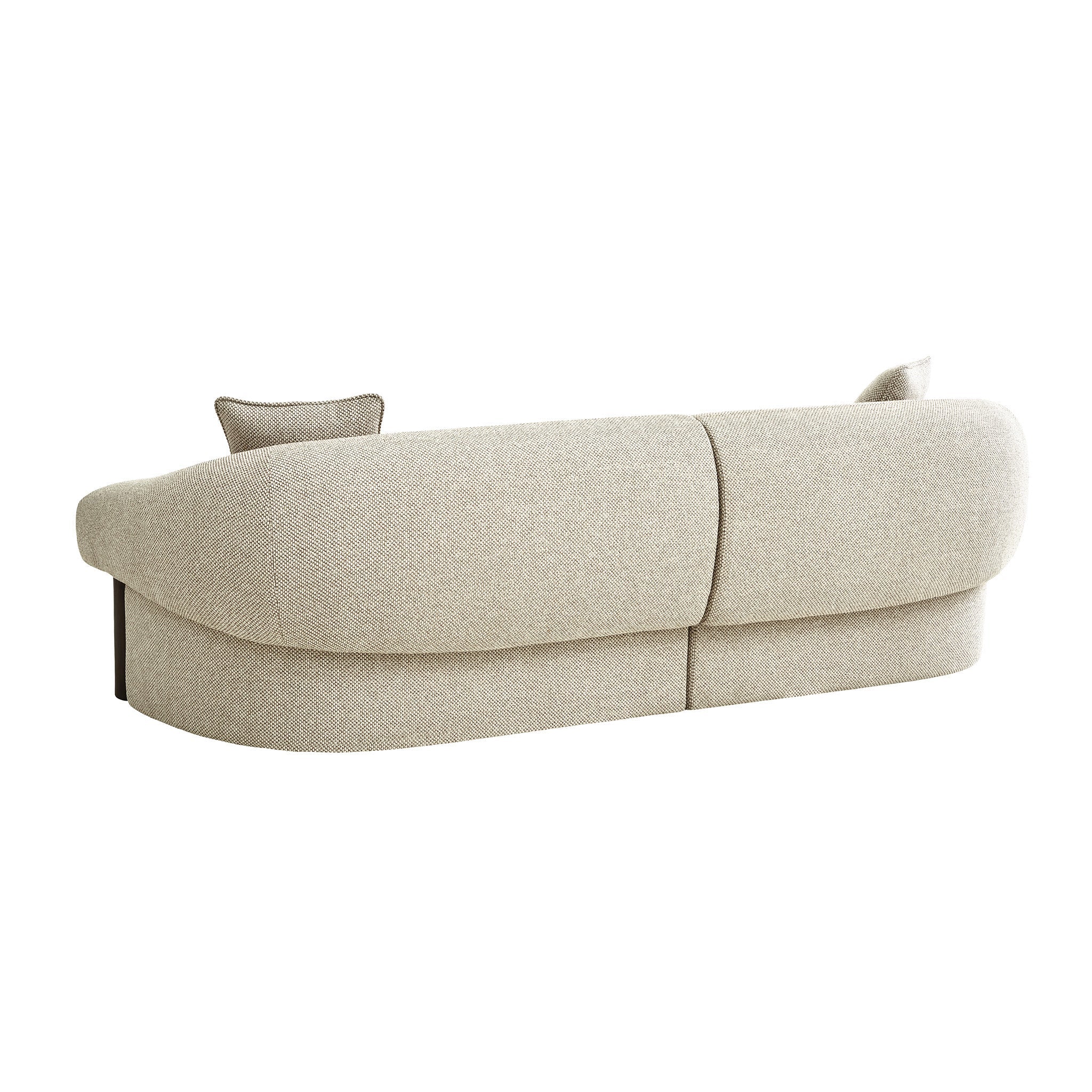 Dark Brown 3 Seater Sofa | Soft Beige | Myka Home