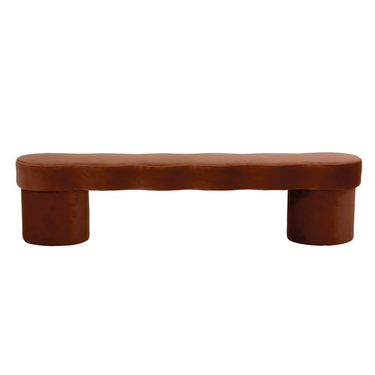 Ottoman Bench | Burnt Brown | Myka Home