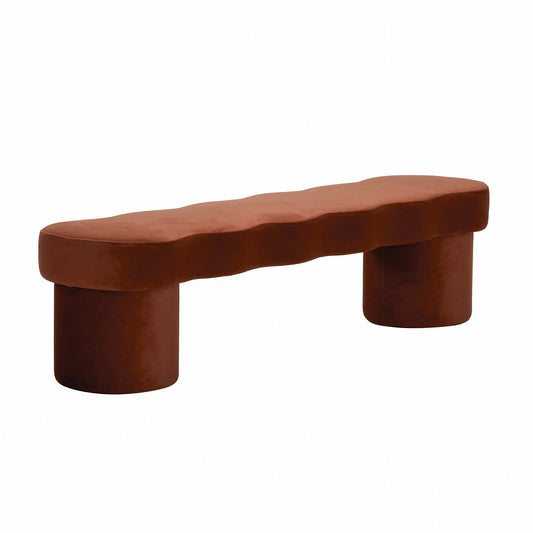 Ottoman Bench | Burnt Brown | Myka Home